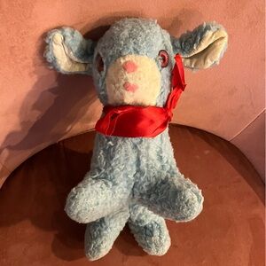 Vintage GUND Blue Lamb Plush